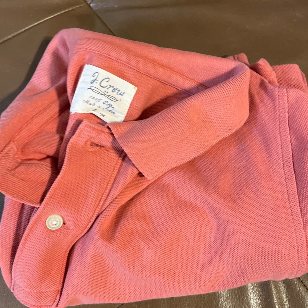 JCrew coral men’s SS Polo